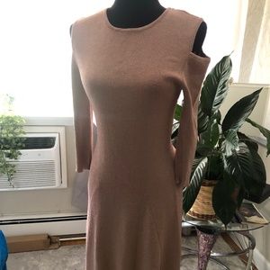 Cold Shoulder shimmery long dress